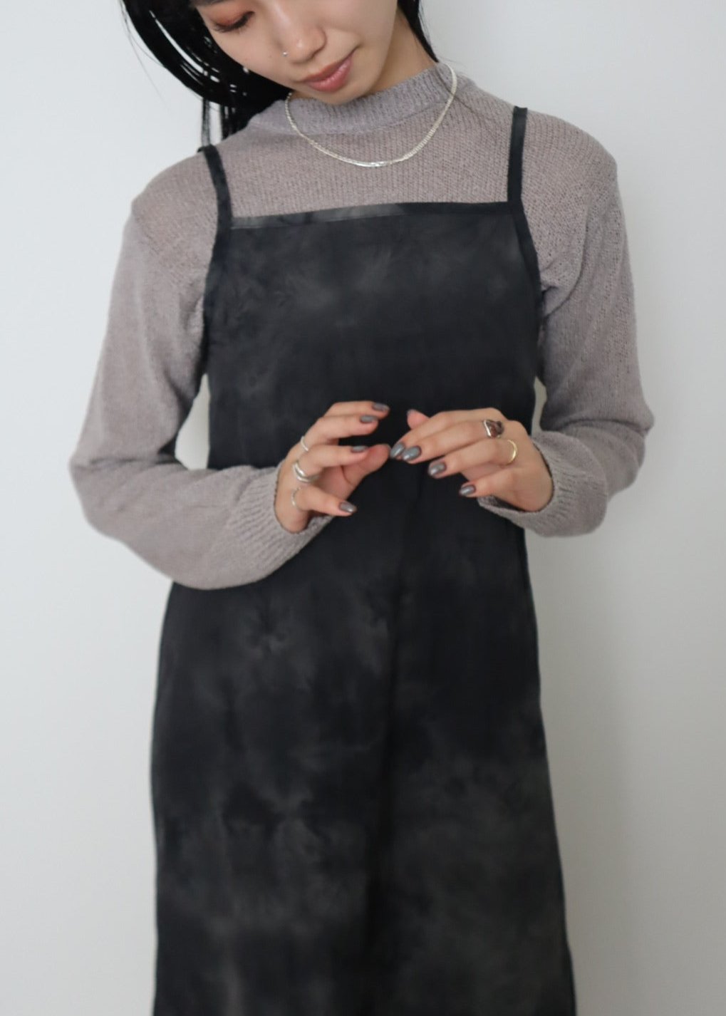 marble color camisole onepiece