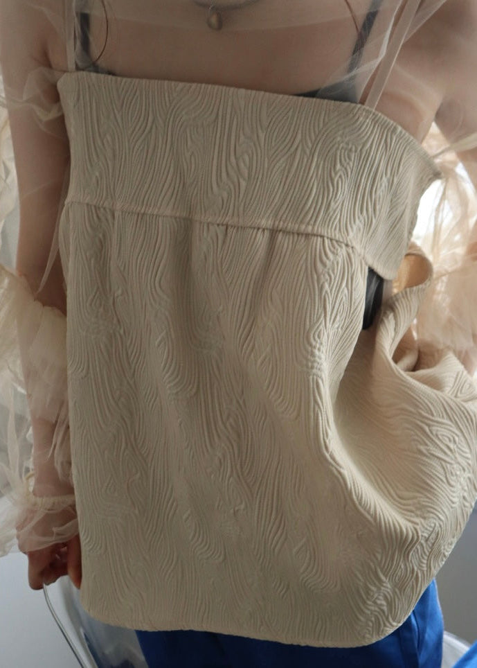 jacquard cut bustier