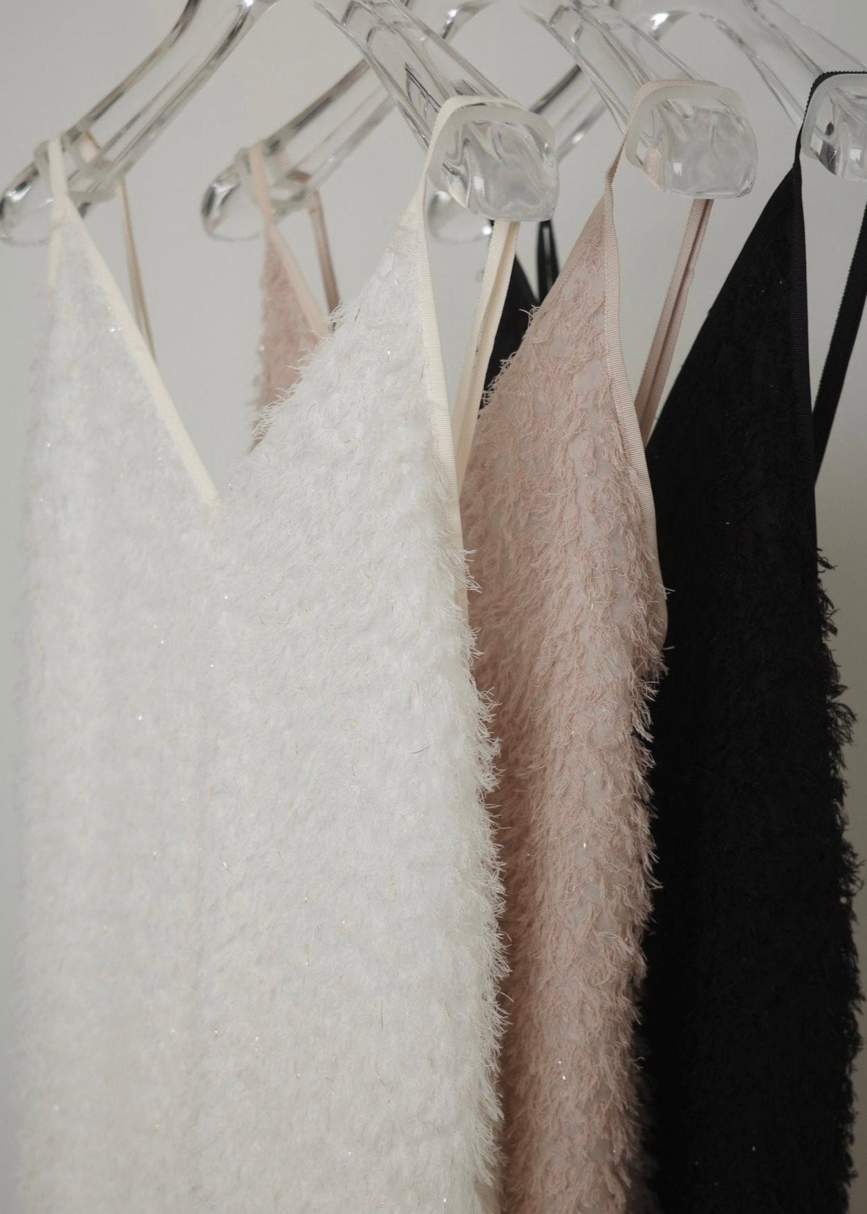 mix lame shaggy camisole onepiece