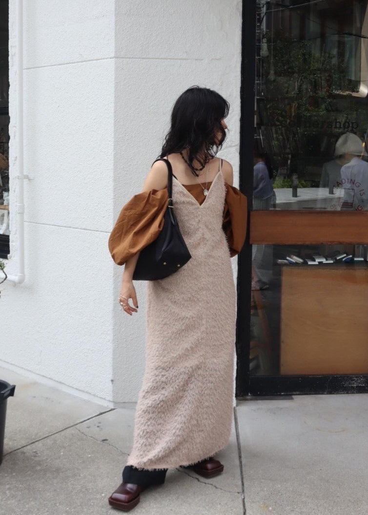 mix lame shaggy camisole onepiece