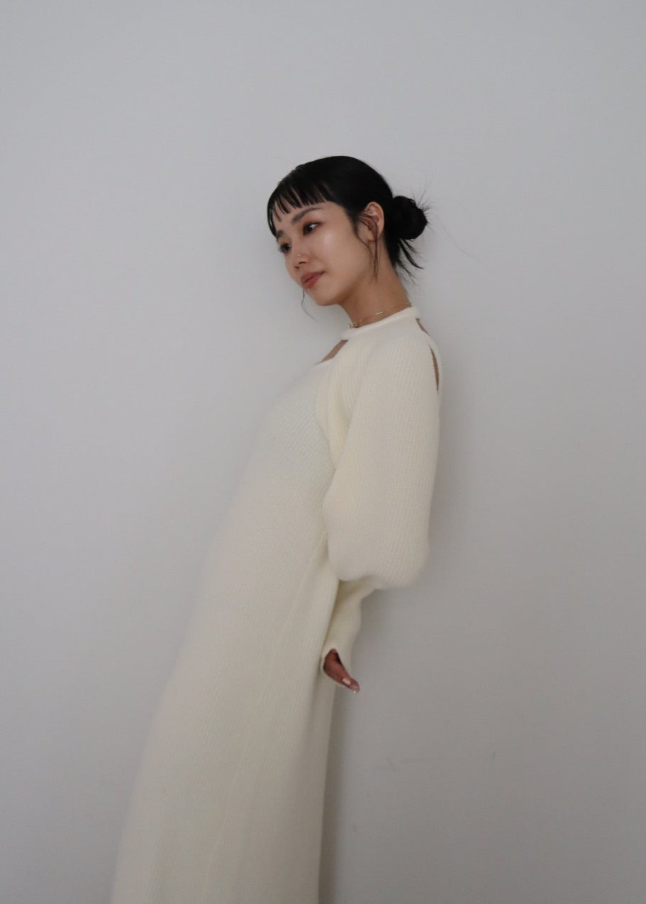 long knit camisole onepiece