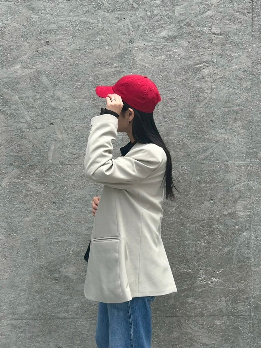 earth color tailored jacket