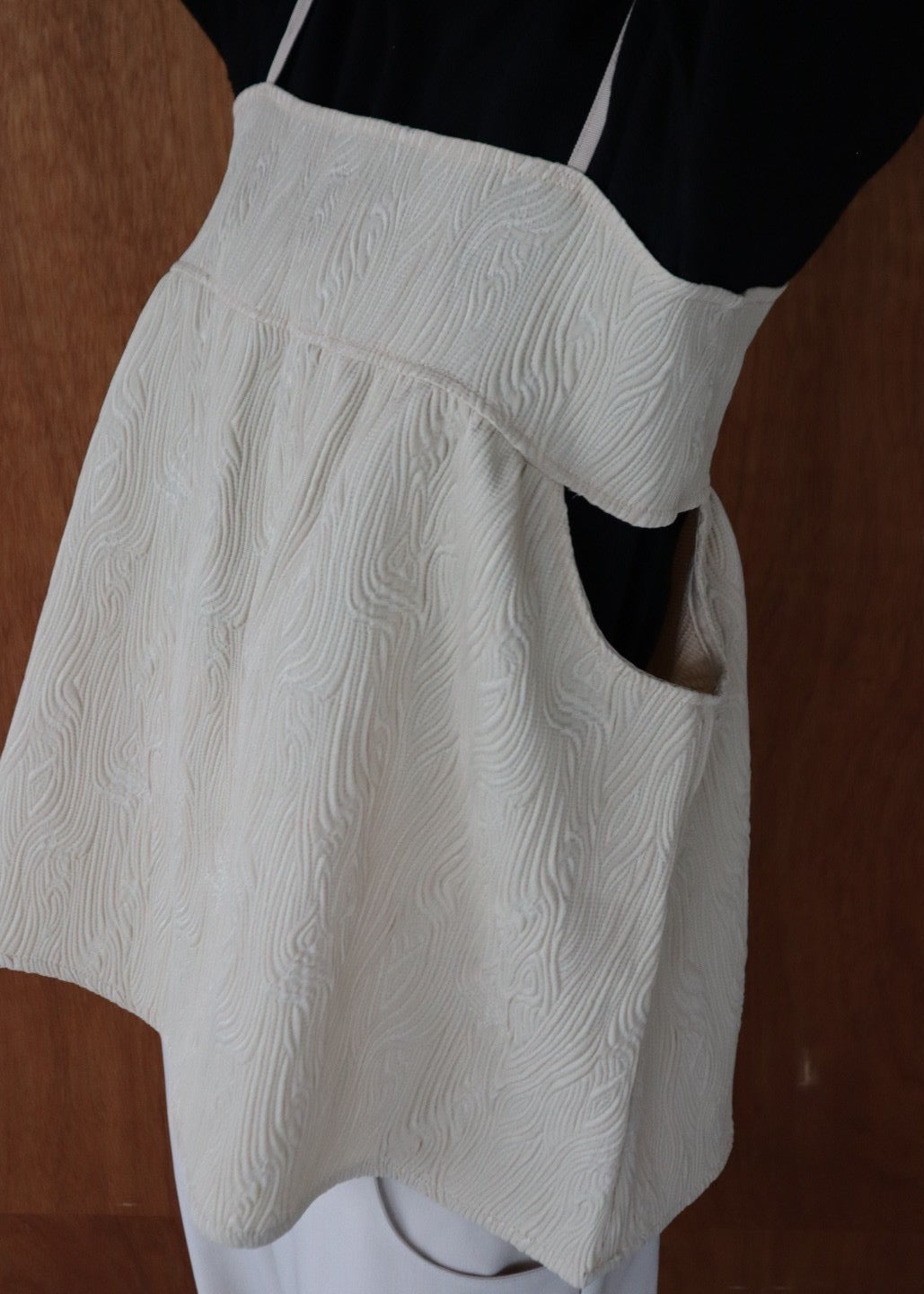 jacquard cut bustier