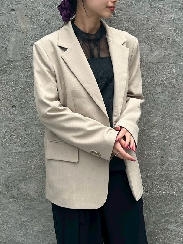 earth color tailored jacket