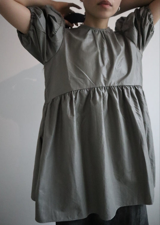 puff sleeve mini dress