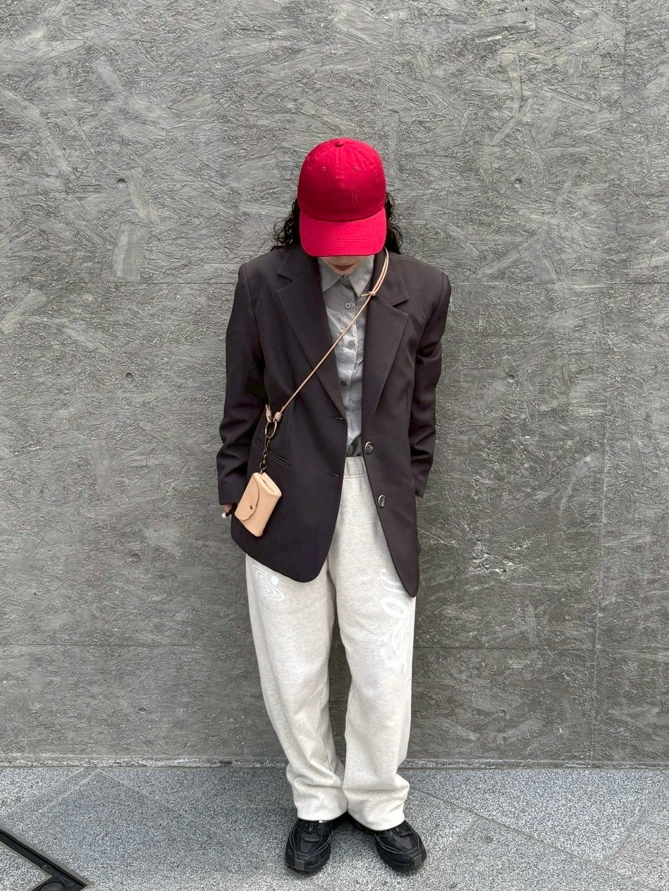 earth color tailored jacket