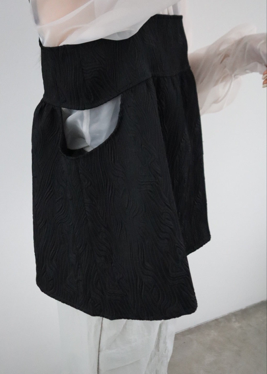 jacquard cut bustier