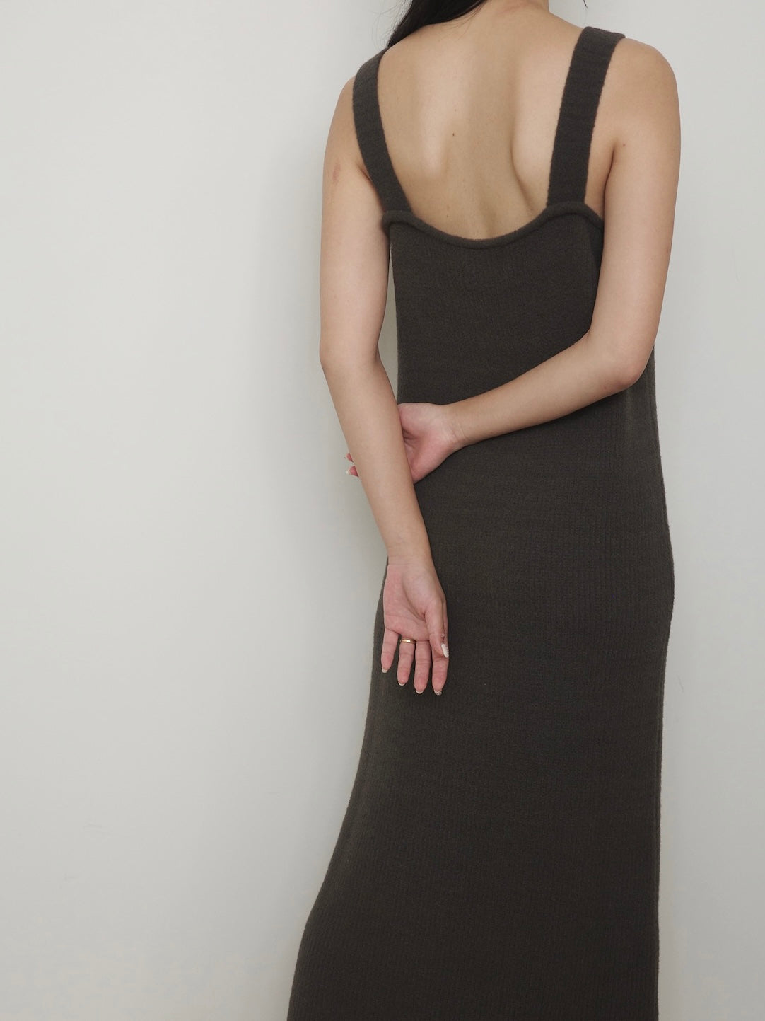 long knit camisole onepiece