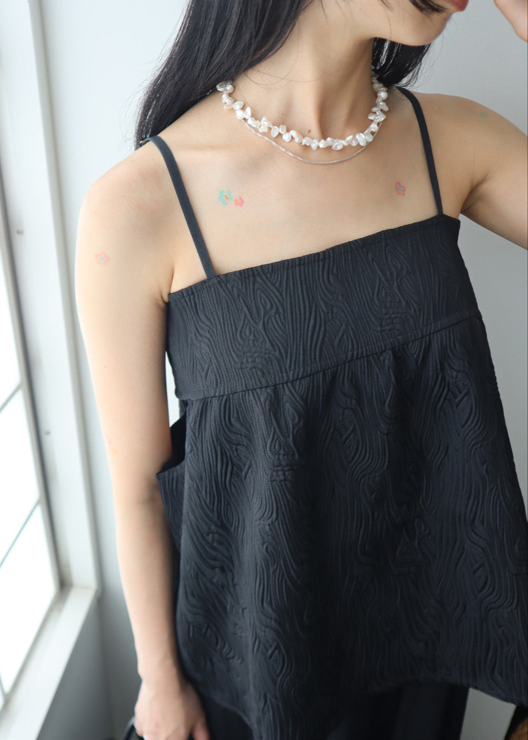 jacquard cut bustier