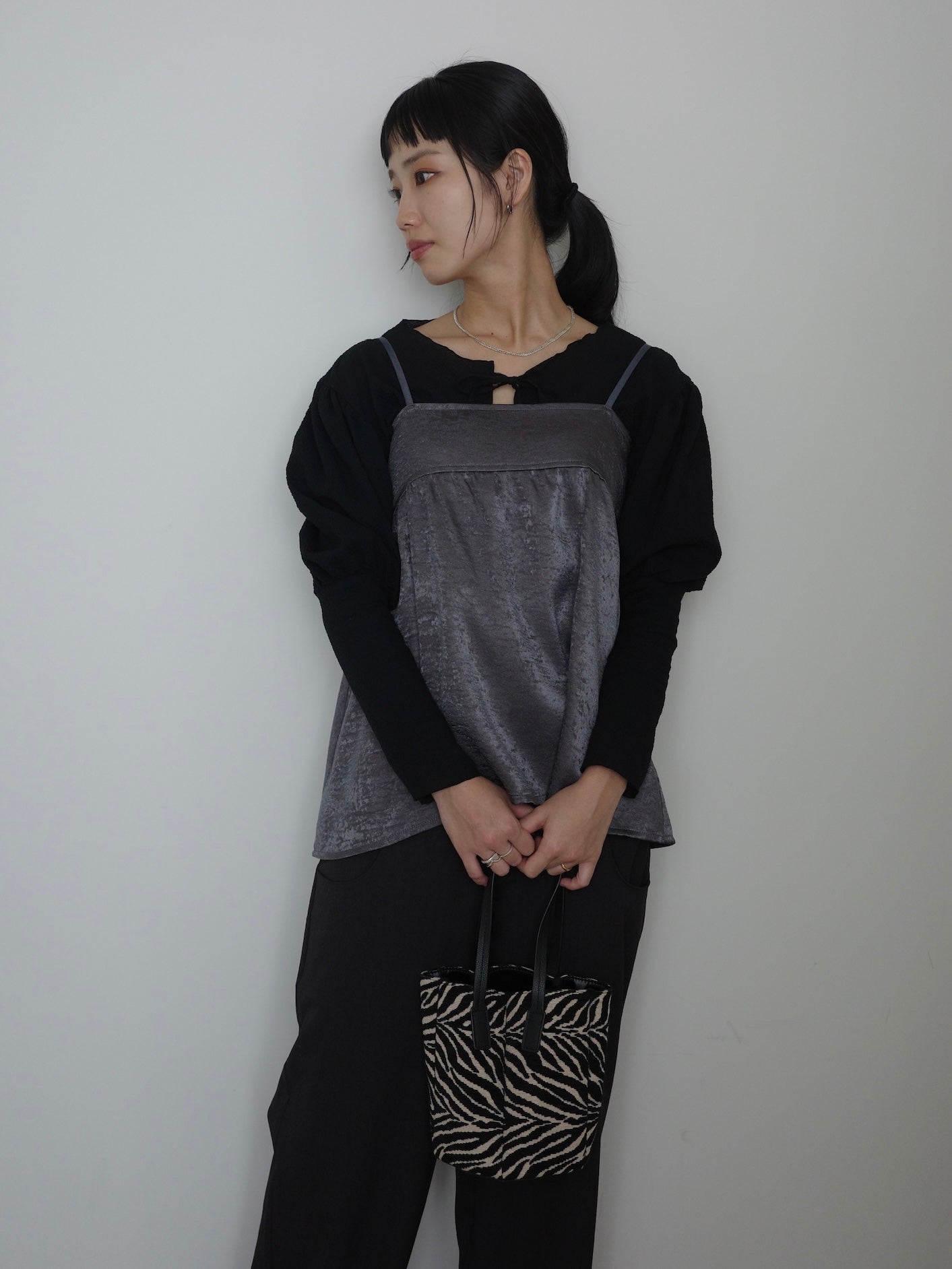 double satin cut bustier