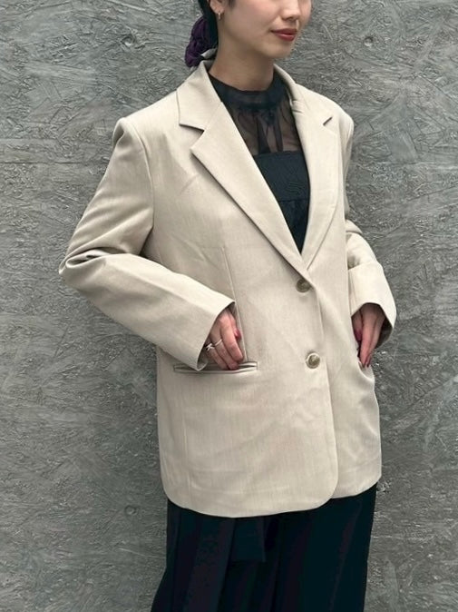 earth color tailored jacket