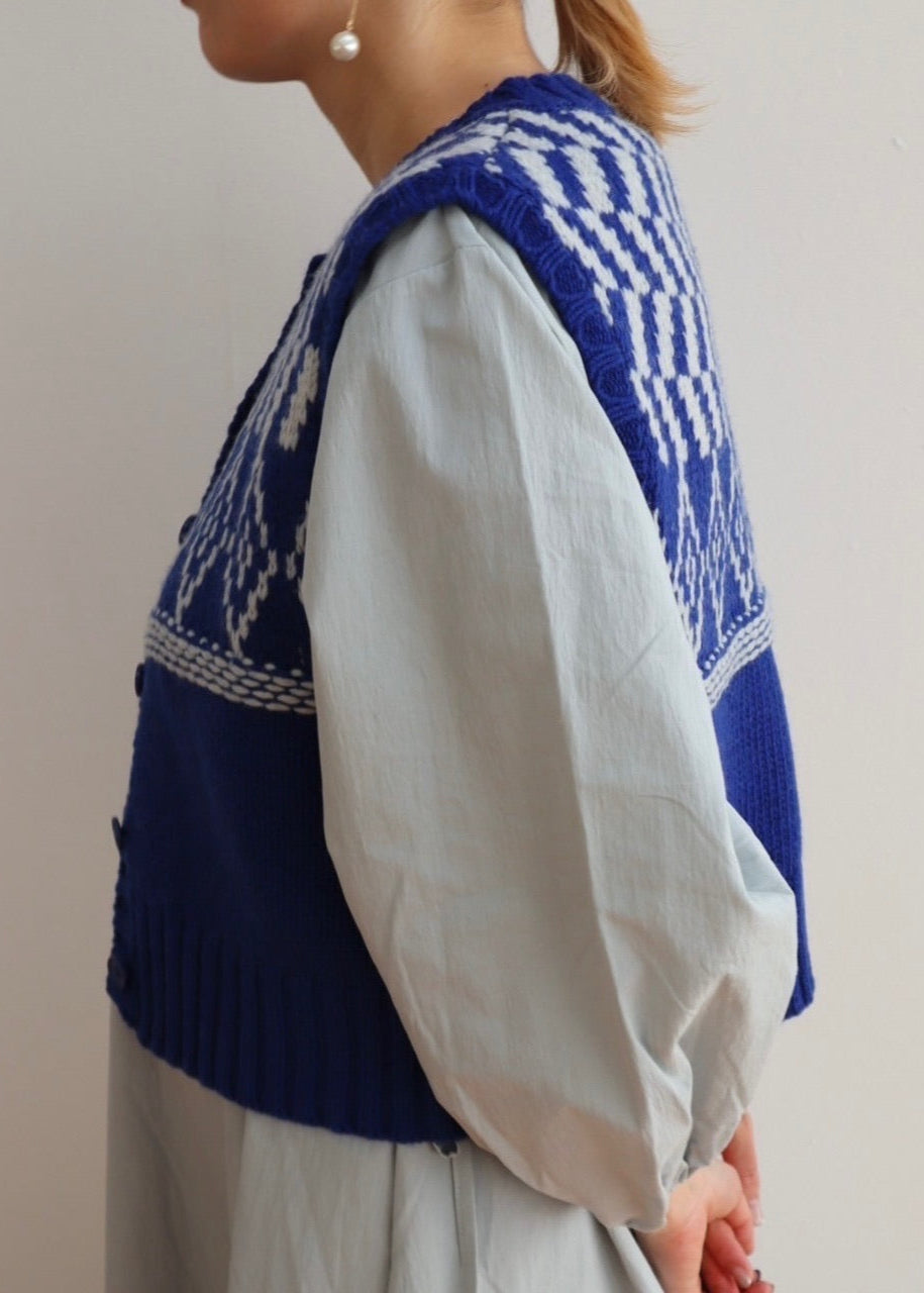 design short knit vest