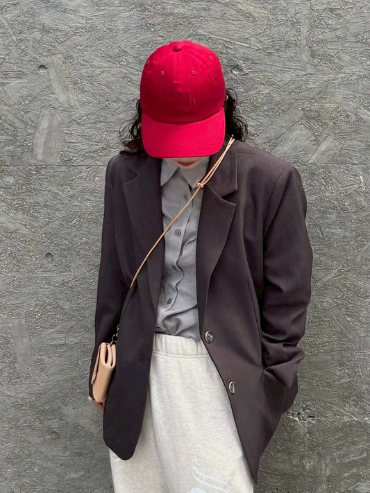 earth color tailored jacket