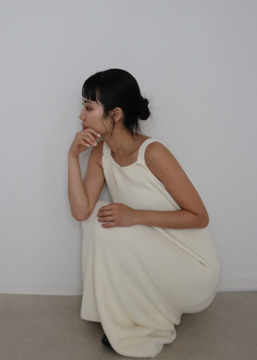 long knit camisole onepiece