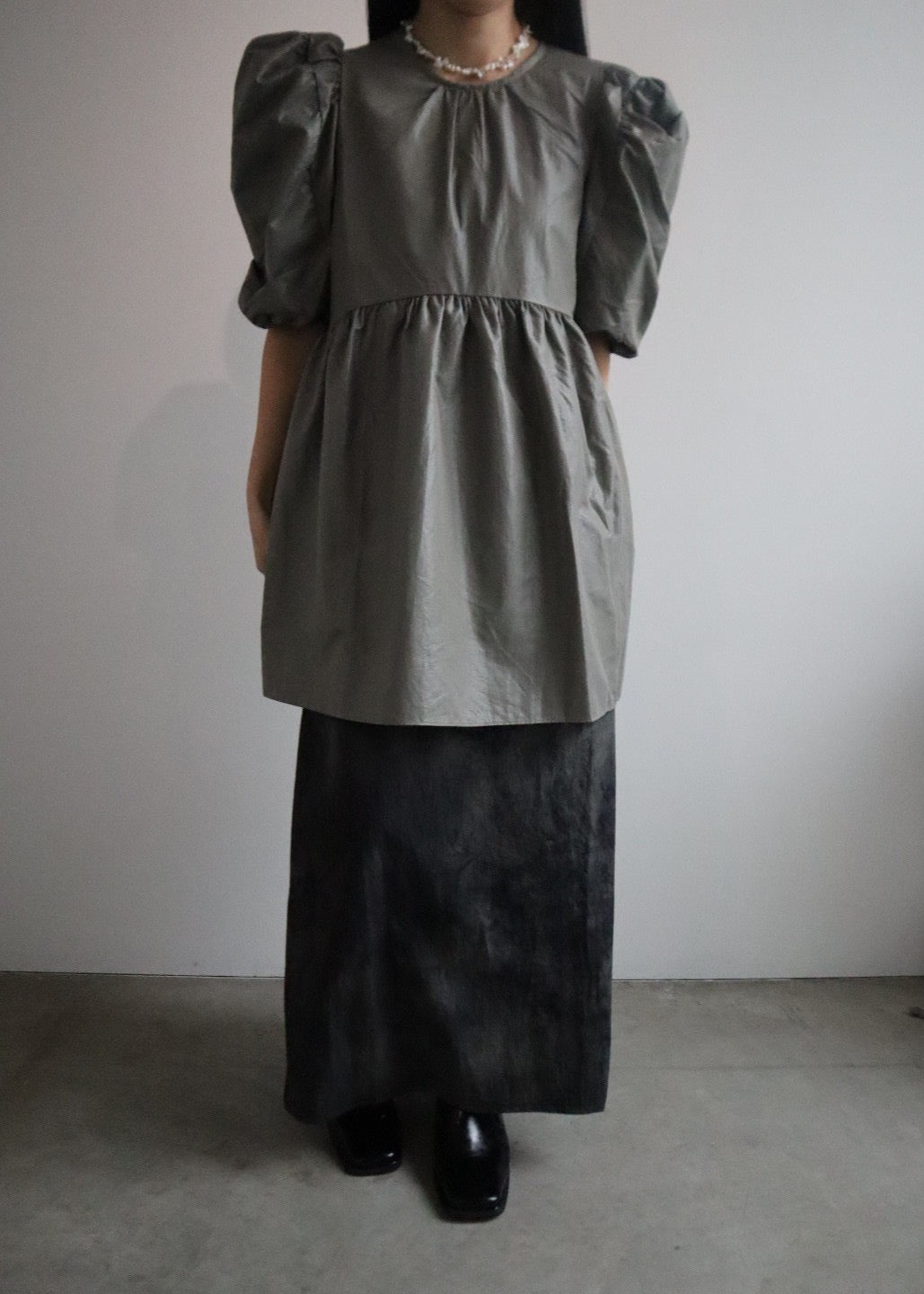 puff sleeve mini dress