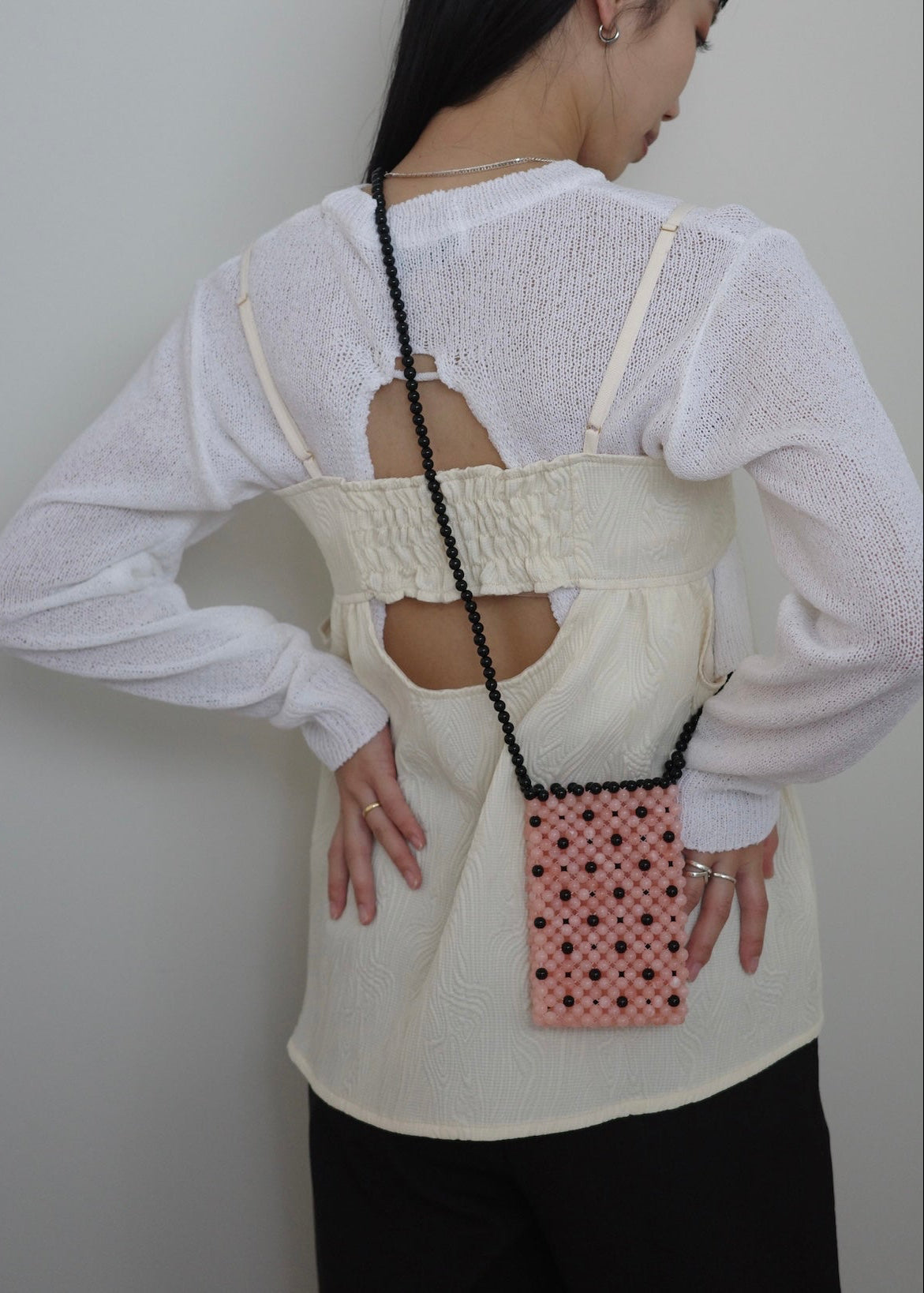 jacquard cut bustier