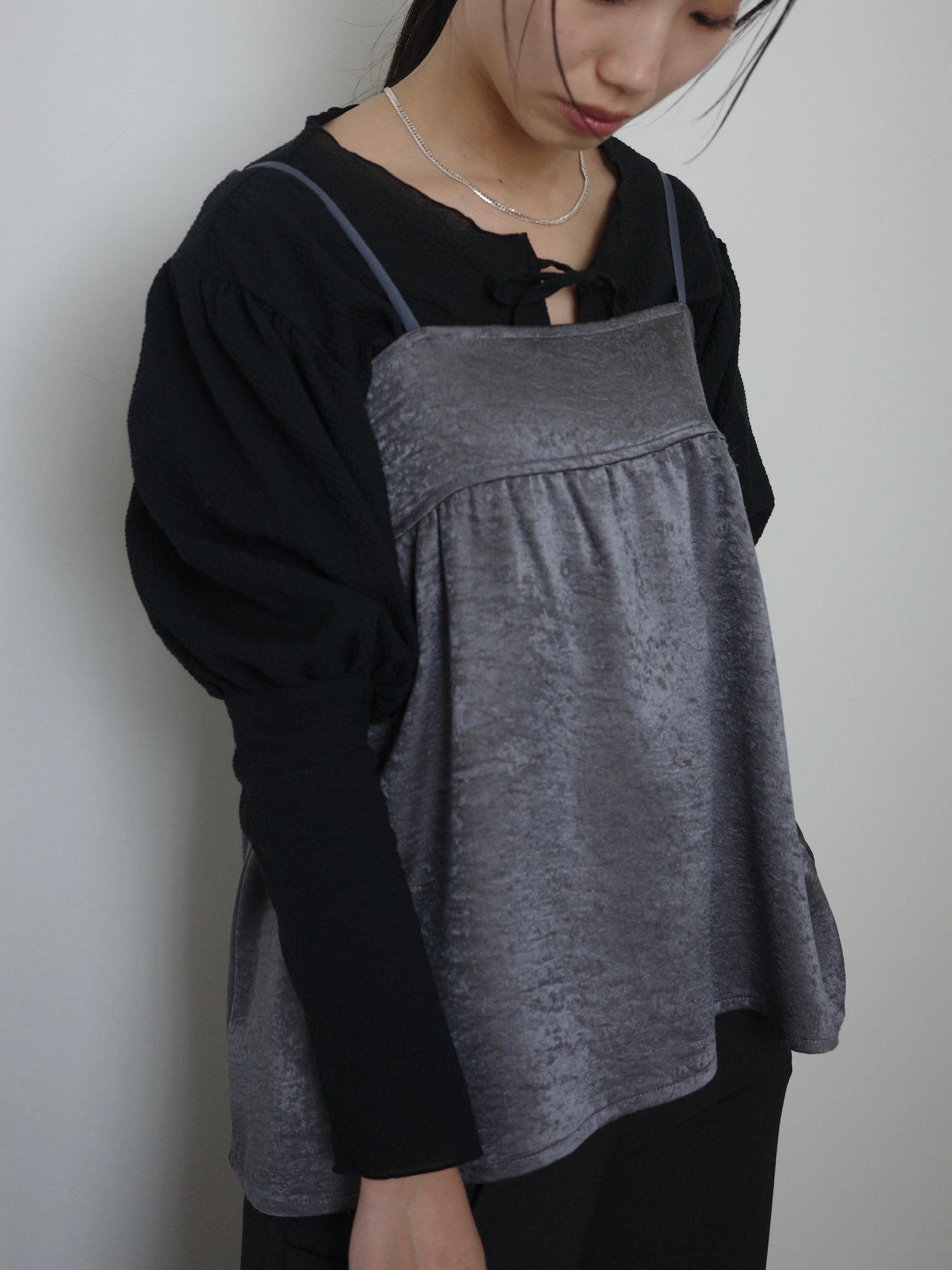 double satin cut bustier