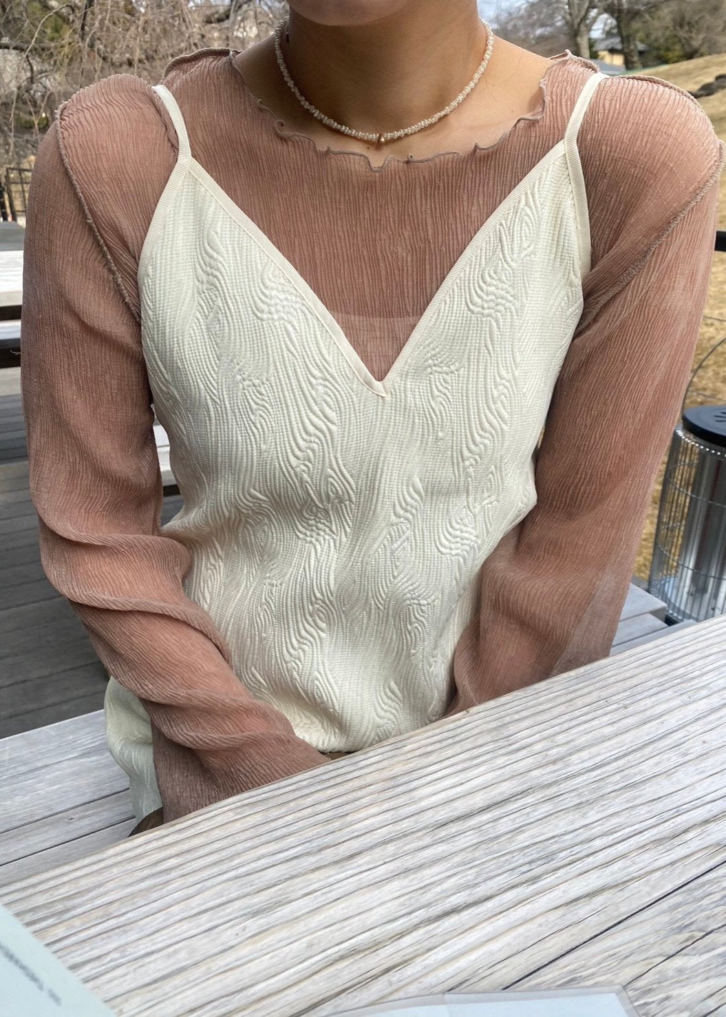 jacquard camisole onepiece