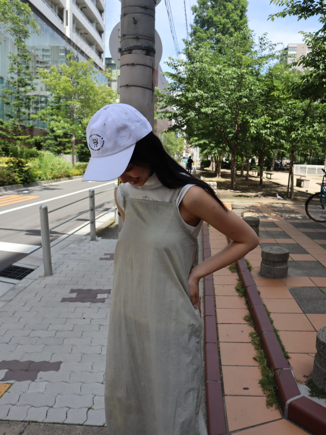 marble color camisole onepiece