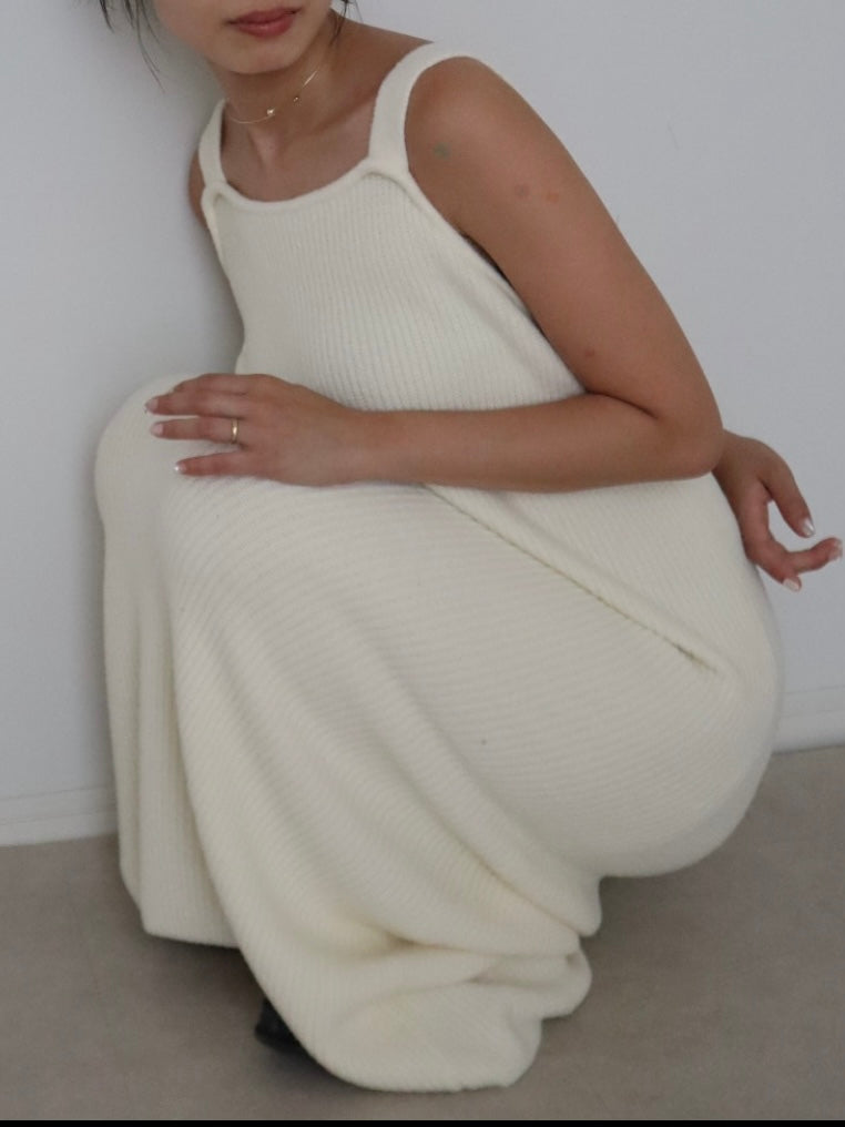 long knit camisole onepiece