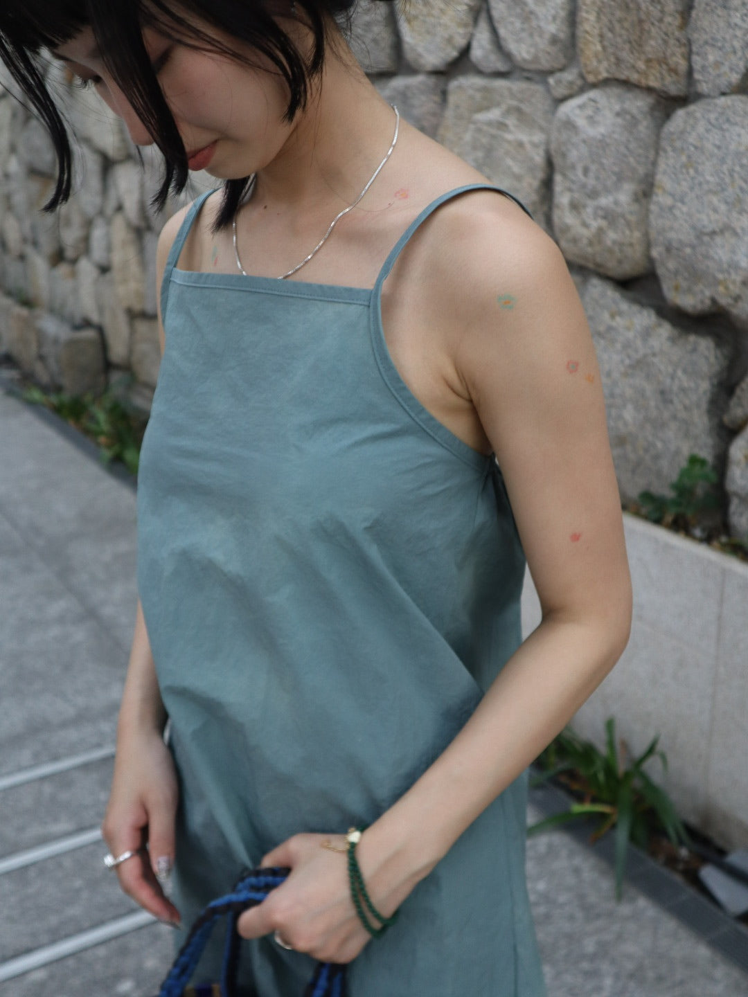 marble color camisole onepiece
