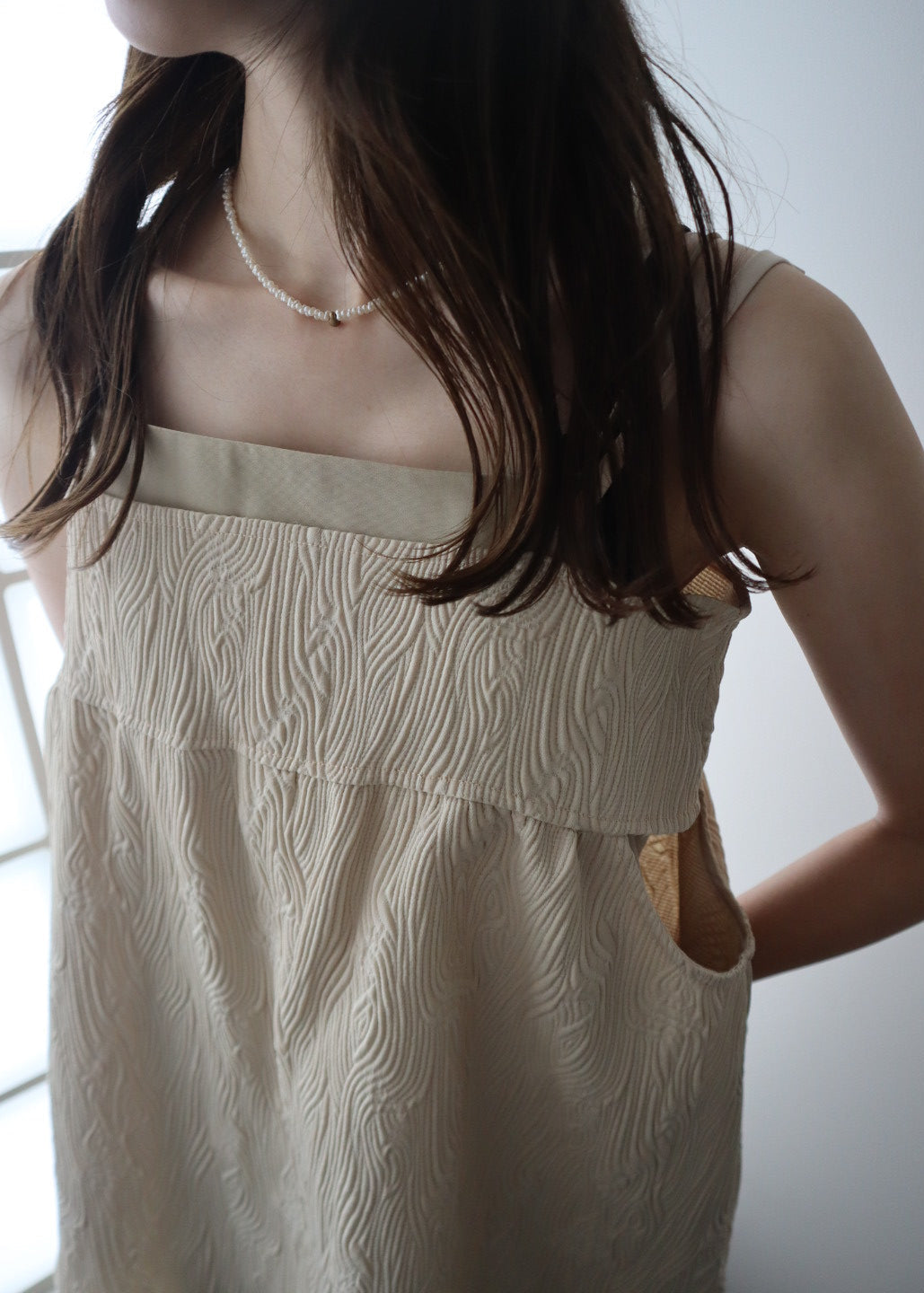 jacquard cut bustier