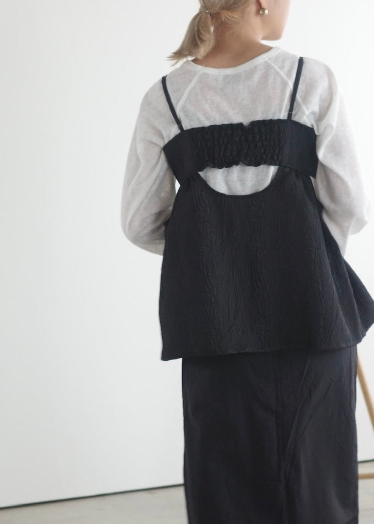 jacquard cut bustier